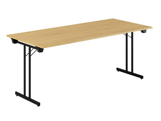 Konferensbord Dinner Style-Svarta ben