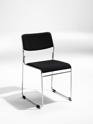 Stapelbar stol Nice -krom/svart-Black Week kampanj