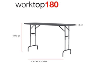 Worktop Höj/sänkbart bord XL180